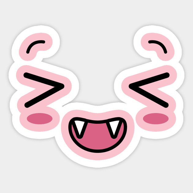 Cute devil's smiley face Sticker by ngoclucbkhn